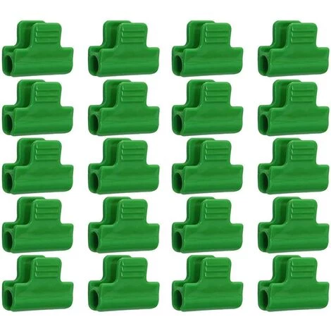 ECHOO Lot De 20 Clips De Fixation Pour Film De Serre,Plastique Laminé,Clips Pour Abris Bannières 3 ECHOO Lot De 20 Clips De Fixation Pour Film De Serre,Plastique Laminé,Clips Pour Abris Bannières