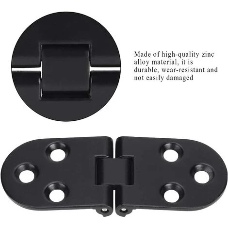 ECHOO 4pcs Alliage De Zinc Porte Noire Rabat Charnière Table Charnière à Bascule Pour Accessoire 5 ECHOO 4pcs Alliage De Zinc Porte Noire Rabat Charnière Table Charnière à Bascule Pour Accessoire – Image 3