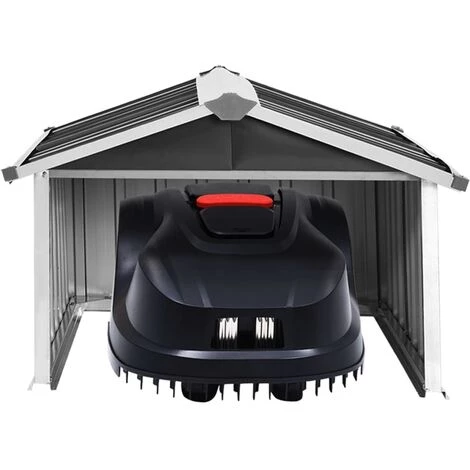 VidaXL Abri Pour Robot De Jardin 92x97x63cm Acier Galvanisé Anthracite - Anthracite 5 VidaXL Abri Pour Robot De Jardin 92x97x63cm Acier Galvanisé Anthracite - Anthracite – Image 3