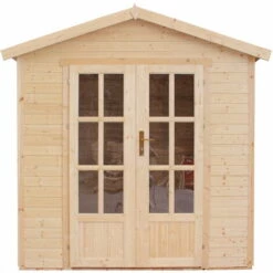 TIMBELA M351FB Cabane En Bois Avec Plancher, Maison De Jardin En Bois Pour Travailler L233xP222xH233cm, Abri En Bois De Jardin Multifonctionnel, Bureau De Jardin En Bois Verrouillable, Atelier, Studio - Beige 8 TIMBELA M351FB Cabane En Bois Avec Plancher, Maison De Jardin En Bois Pour Travailler L233xP222xH233cm, Abri En Bois De Jardin Multifonctionnel, Bureau De Jardin En Bois Verrouillable, Atelier, Studio - Beige -France Abri de jardin Soldes Boutique 47880519 2