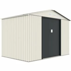 HABITAT ET JARDIN Abri De Jardin Métal "Nebraska" - 5.30 M² - Beige/Gris Anthracite - Vert Et Blanc. 9 HABITAT ET JARDIN Abri De Jardin Métal "Nebraska" - 5.30 M² - Beige/Gris Anthracite - Vert Et Blanc. -France Abri de jardin Soldes Boutique 48378794 4