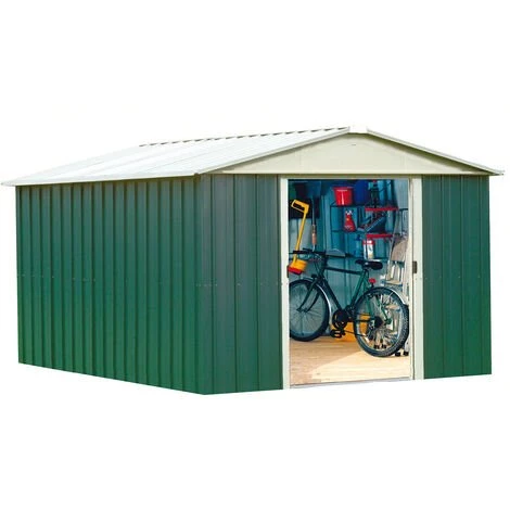 Abri De Jardin Métal 12,00m² - 1013geyz - Yardmaster - Vert 3 Abri De Jardin Métal 12,00m² - 1013geyz - Yardmaster - Vert
