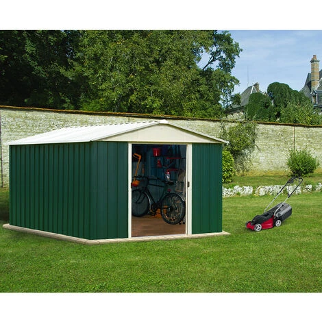 Abri De Jardin Métal 12,00m² - 1013geyz - Yardmaster - Vert 4 Abri De Jardin Métal 12,00m² - 1013geyz - Yardmaster - Vert – Image 2