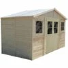TIMBELA M332F+M332G Abri De Jardin En Bois Exterieur PLUS LES PLANCHERS IMPRÉGNÉ - Porte Verrouillable De Haute Qualité -Chalet En Pin/épicéa- H246x418x220 Cm/8 M² Construction De Panneaux - Beige 1 TIMBELA M332F+M332G Abri De Jardin En Bois Exterieur PLUS LES PLANCHERS IMPRÉGNÉ - Porte Verrouillable De Haute Qualité -Chalet En Pin/épicéa- H246x418x220 Cm/8 M² Construction De Panneaux - Beige -France Abri de jardin Soldes Boutique 49343963 1