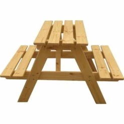 TIMBELA M505+M080M (+M012 Table D'enfants En Bois) L'ENSEMBLE De Maison En Bois Avec Abri Et Terrasse Pour Enfants Avec Table D'enfants En Bois - Maison De Jeux Pour L'extérieur Maison Jardin Enfant - Beige -France Abri de jardin Soldes Boutique 49343968 3