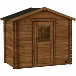 Forest Style Abri NICIA 2,8m² - 248x148cm - Madriers à Emboiter 28mm