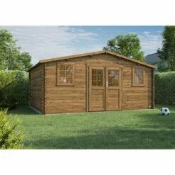 Forest Style Abri NICIA 17,6m² - 495x398cm - Madriers à Emboiter 28mm 8 Forest Style Abri NICIA 17,6m² - 495x398cm - Madriers à Emboiter 28mm -France Abri de jardin Soldes Boutique 49701718 3