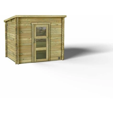 Forest Style Abri NICIA MODERN 4,0m² - 248x198cm - Madriers à Emboiter 28mm 5 Forest Style Abri NICIA MODERN 4,0m² - 248x198cm - Madriers à Emboiter 28mm – Image 3