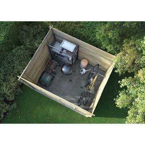 Forest Style Abri NICIA MODERN 6,2m² - 298x248cm - Madriers à Emboiter 28mm 5 Forest Style Abri NICIA MODERN 6,2m² - 298x248cm - Madriers à Emboiter 28mm – Image 3