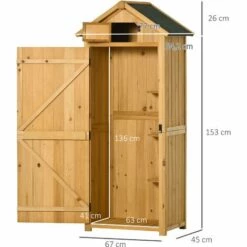 Outsunny Armoire Abri De Jardin Remise Pour Outils 3 étagères 2 Portes Loquets Toit Pente Bitumé 77L X 54l X 179H Cm Sapin Traité Lasuré 9 Outsunny Armoire Abri De Jardin Remise Pour Outils 3 étagères 2 Portes Loquets Toit Pente Bitumé 77L X 54l X 179H Cm Sapin Traité Lasuré -France Abri de jardin Soldes Boutique 49904398 3