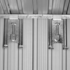 GARDEBRUK Abri De Jardin Acier Zingué 164x84x182cm Porte Coulissante Cabane Outils Cadenas -France Abri de jardin Soldes Boutique 49935184 4