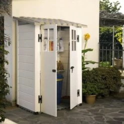 EZOOZA Garofalo Tuscany Evo 100/2 Abri De Jardin En Résine 122,5 X 82,5 X 201 Cm - Beige 11 EZOOZA Garofalo Tuscany Evo 100/2 Abri De Jardin En Résine 122,5 X 82,5 X 201 Cm - Beige -France Abri de jardin Soldes Boutique 50681553 5