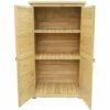 HELLOSHOP26 Armoire Abri De Jardin Portes En Lamelles 160 Cm Bois D'épicéa Toit Bitumé - Bois 2 HELLOSHOP26 Armoire Abri De Jardin Portes En Lamelles 160 Cm Bois D'épicéa Toit Bitumé - Bois -France Abri de jardin Soldes Boutique 50722462 1