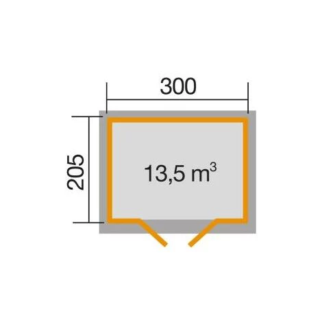 WEKA Abri 122 T.3, En épicéa Surface Intérieure Utile De 5,87 M² Finition Rouge Suedois 5 WEKA Abri 122 T.3, En épicéa Surface Intérieure Utile De 5,87 M² Finition Rouge Suedois – Image 3