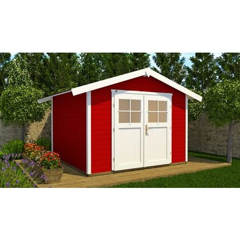 WEKA Abri 122 T.2, En épicéa Surface Intérieure Utile De 5,38 M² Finition Rouge Suedois 4 WEKA Abri 122 T.2, En épicéa Surface Intérieure Utile De 5,38 M² Finition Rouge Suedois – Image 2