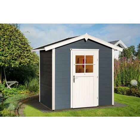 WEKA Abri 223 T.1, En épicéa Surface Intérieure Utile De 3,01 M² Finition Anthracite 4 WEKA Abri 223 T.1, En épicéa Surface Intérieure Utile De 3,01 M² Finition Anthracite – Image 2