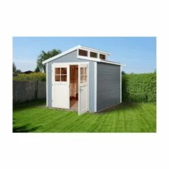 WEKA Abri 226 T.4, En épicéa Surface Intérieure Utile De 8,57 M². Finition Gris