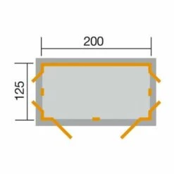 WEKA Remise De Jardin Garten [Q] Kompakt T.1, Rouge Suedois -France Abri de jardin Soldes Boutique 50921336 4
