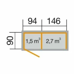 WEKA Abri Buche + Armoire 663 8 WEKA Abri Buche + Armoire 663 -France Abri de jardin Soldes Boutique 50921352 3