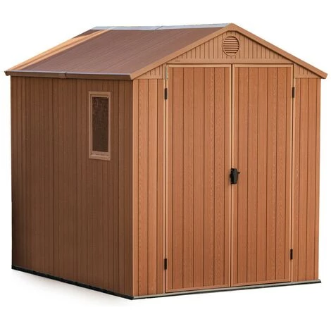 Keter Abri De Jardin En Résine DARWIN 6x8 Bois 3 Keter Abri De Jardin En Résine DARWIN 6x8 Bois
