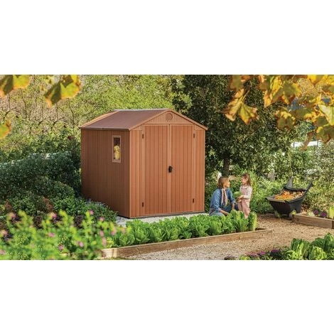 Keter Abri De Jardin En Résine DARWIN 6x8 Bois 4 Keter Abri De Jardin En Résine DARWIN 6x8 Bois â Image 2