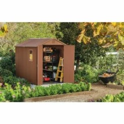 Keter Abri De Jardin En Résine DARWIN 6x8 Bois 9 Keter Abri De Jardin En Résine DARWIN 6x8 Bois -France Abri de jardin Soldes Boutique 51165443 3