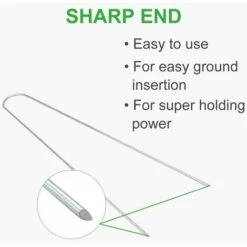 Piquets De Fixation De Jardin, Piquets De Jardin, Piquets De Fixation , 30 Cm/6 Cm, Pour Fixer Le Tissu De Mauvaises Herbes, Les Feuilles De Sol (10 PCS ）, Fontainebleau -France Abri de jardin Soldes Boutique 51211916 3