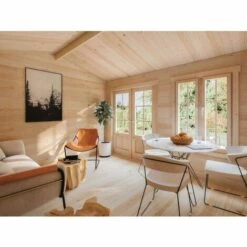 Abri De Jardin Alpholz Jette Naturel , 44 Mm Épaisseur Paroi 505 X 300 Cm - Sans Traitement De Couleur -France Abri de jardin Soldes Boutique 51420914 5