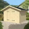 ALPHOLZ Cabane à Outils De Björn Naturel , 70 Mm Épaisseur Paroi 445 X 367 Cm - Sans Traitement De Couleur -France Abri de jardin Soldes Boutique 51420918 1