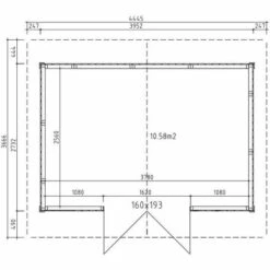 ALPHOLZ Cabane à Outils De Björn Naturel , 70 Mm Épaisseur Paroi 445 X 367 Cm - Sans Traitement De Couleur -France Abri de jardin Soldes Boutique 51420918 4