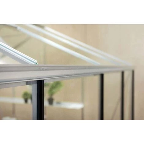 Serre Terrando Mathis Argent Revêtu Par Poudre, 4 Mm Épaisseur De Paroi 236 X 309 Cm 7 Serre Terrando Mathis Argent Revêtu Par Poudre, 4 Mm Épaisseur De Paroi 236 X 309 Cm – Image 5