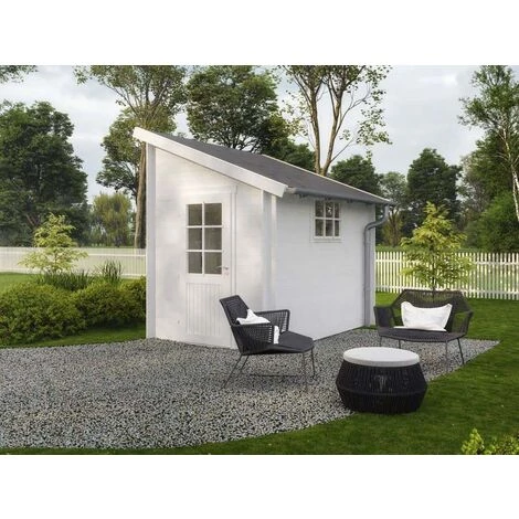 GartenTiger Abri De Jardin Alpholz Skye Naturel , 28 Mm Épaisseur Paroi 215 X 295 Cm - Sans Traitement De Couleur 5 GartenTiger Abri De Jardin Alpholz Skye Naturel , 28 Mm Épaisseur Paroi 215 X 295 Cm - Sans Traitement De Couleur – Image 3