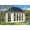 ALPHOLZ Pavillon De Jardin Bornéo-44 ISO Avec Grande Porte Pliante Naturel 502 X 352 Cm - Sans Traitement De Couleur 2 ALPHOLZ Pavillon De Jardin Bornéo-44 ISO Avec Grande Porte Pliante Naturel 502 X 352 Cm - Sans Traitement De Couleur -France Abri de jardin Soldes Boutique 51420965 1