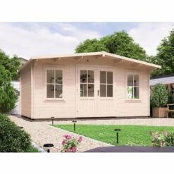 DUNSTER HOUSE LTD. Abri De Jardin Severn Naturel , 28 Mm Épaisseur Paroi 530 X 400 Cm - Sans Traitement De Couleur -France Abri de jardin Soldes Boutique 51420980 3