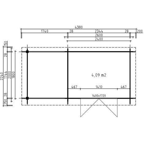 CARLSSON Abri De Jardin Corfou Avec Extension Toit Naturel , 28 Mm Épaisseur Paroi 438 X 224 Cm - Sans Traitement De Couleur 4 CARLSSON Abri De Jardin Corfou Avec Extension Toit Naturel , 28 Mm Épaisseur Paroi 438 X 224 Cm - Sans Traitement De Couleur – Image 2