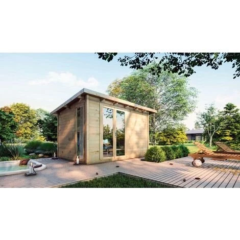 Abri De Jardin Gartentiger Karmnik 28 Naturel , Mm Épaisseur Paroi 406 X 305 Cm - Sans Traitement De Couleur 4 Abri De Jardin Gartentiger Karmnik 28 Naturel , Mm Épaisseur Paroi 406 X 305 Cm - Sans Traitement De Couleur – Image 2