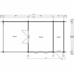 ALPHOLZ Abri De Jardin Nürnburg-44 ISO A Naturel , 44 Mm Épaisseur Paroi 776 X 404 Cm - Sans Traitement De Couleur 7 ALPHOLZ Abri De Jardin Nürnburg-44 ISO A Naturel , 44 Mm Épaisseur Paroi 776 X 404 Cm - Sans Traitement De Couleur -France Abri de jardin Soldes Boutique 51421027 3