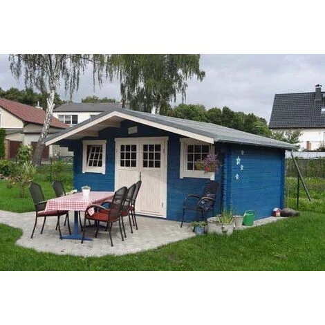 ALPHOLZ Abri De Jardin Caroline-44 B ISO Naturel , 44 Mm Épaisseur Paroi 546 X 478 Cm - Sans Traitement De Couleur 6 ALPHOLZ Abri De Jardin Caroline-44 B ISO Naturel , 44 Mm Épaisseur Paroi 546 X 478 Cm - Sans Traitement De Couleur – Image 4