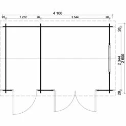 ALPHOLZ Abri De Jardin 2 Pièces Bolton-28 Naturel , 28 Mm Épaisseur Paroi 430 X 280 Cm 8 ALPHOLZ Abri De Jardin 2 Pièces Bolton-28 Naturel , 28 Mm Épaisseur Paroi 430 X 280 Cm -France Abri de jardin Soldes Boutique 51421040 3