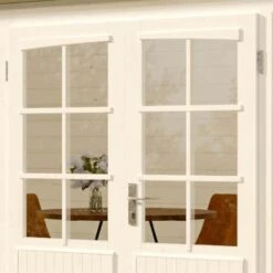 ALPHOLZ Abri De Jardin 2 Pièces Bolton-28 XL Naturel , 28 Mm Épaisseur Paroi 540 X 280 Cm - Sans Traitement De Couleur -France Abri de jardin Soldes Boutique 51421041 4