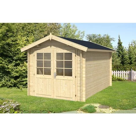 ALPHOLZ Abri De Jardin Brême-28 C Naturel , 28 Mm Épaisseur Paroi 270 X 420 Cm 3 ALPHOLZ Abri De Jardin Brême-28 C Naturel , 28 Mm Épaisseur Paroi 270 X 420 Cm