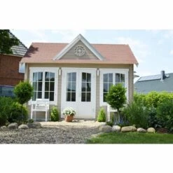 ALPHOLZ Abri De Jardin Clockhouse-28 Naturel , 28 Mm Épaisseur Paroi 440 X 340 Cm - Sans Traitement De Couleur 9 ALPHOLZ Abri De Jardin Clockhouse-28 Naturel , 28 Mm Épaisseur Paroi 440 X 340 Cm - Sans Traitement De Couleur -France Abri de jardin Soldes Boutique 51421065 3