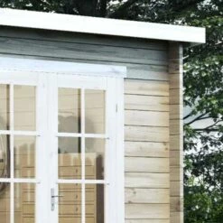 ALPHOLZ Abri De Jardin Maria Toit En Pente Naturel , 28 Mm Épaisseur Paroi 450 X 275 Cm - Sans Traitement De Couleur 8 ALPHOLZ Abri De Jardin Maria Toit En Pente Naturel , 28 Mm Épaisseur Paroi 450 X 275 Cm - Sans Traitement De Couleur -France Abri de jardin Soldes Boutique 51421066 2