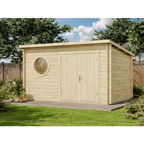 ALPHOLZ Abri De Jardin Maria-Rondo 44 B Naturel , Mm Épaisseur Paroi 400 X 325 Cm 3 ALPHOLZ Abri De Jardin Maria-Rondo 44 B Naturel , Mm Épaisseur Paroi 400 X 325 Cm