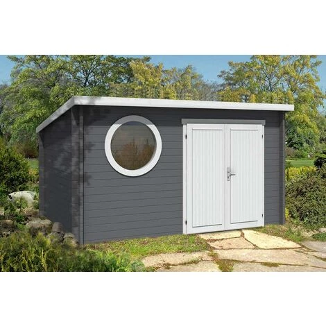 ALPHOLZ Abri De Jardin Maria-Rondo 44 B Naturel , Mm Épaisseur Paroi 400 X 325 Cm 4 ALPHOLZ Abri De Jardin Maria-Rondo 44 B Naturel , Mm Épaisseur Paroi 400 X 325 Cm – Image 2