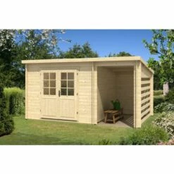 ALPHOLZ Abri De Jardin Toit En Pente Maria-28 Compact Naturel , 28 Mm Épaisseur Paroi 450 X 325 Cm - Sans Traitement De Couleur 7 ALPHOLZ Abri De Jardin Toit En Pente Maria-28 Compact Naturel , 28 Mm Épaisseur Paroi 450 X 325 Cm - Sans Traitement De Couleur -France Abri de jardin Soldes Boutique 51421075 2