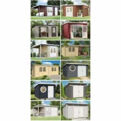 ALPHOLZ Abri De Jardin Toit En Pente Maria-28 Compact Naturel , 28 Mm Épaisseur Paroi 450 X 325 Cm - Sans Traitement De Couleur 9 ALPHOLZ Abri De Jardin Toit En Pente Maria-28 Compact Naturel , 28 Mm Épaisseur Paroi 450 X 325 Cm - Sans Traitement De Couleur -France Abri de jardin Soldes Boutique 51421075 4