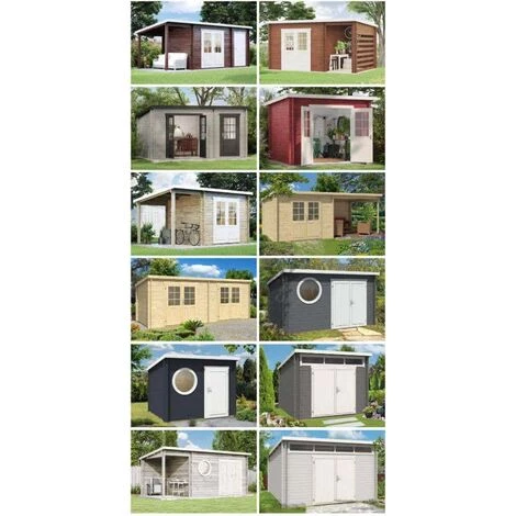 ALPHOLZ Abri De Jardin Toit En Pente Maria-28 Compact Naturel , 28 Mm Épaisseur Paroi 450 X 325 Cm - Sans Traitement De Couleur 6 ALPHOLZ Abri De Jardin Toit En Pente Maria-28 Compact Naturel , 28 Mm Épaisseur Paroi 450 X 325 Cm - Sans Traitement De Couleur – Image 4