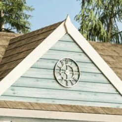 ALPHOLZ Abri De Jardin Clockhouse-44 Royal ISO Naturel , 44 Mm Épaisseur Paroi 440 X 340 Cm - Sans Traitement De Couleur -France Abri de jardin Soldes Boutique 51421076 4