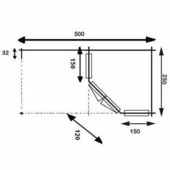 ALPHOLZ Abri De Jardin Pentagonal Avec Extension Franz-28 Naturel , 28 Mm Épaisseur Paroi 525 X 275 Cm -France Abri de jardin Soldes Boutique 51421089 4